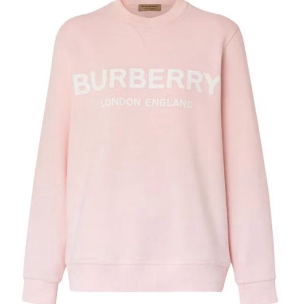 Burberry Crewneck Sweatshirt - Light Pink